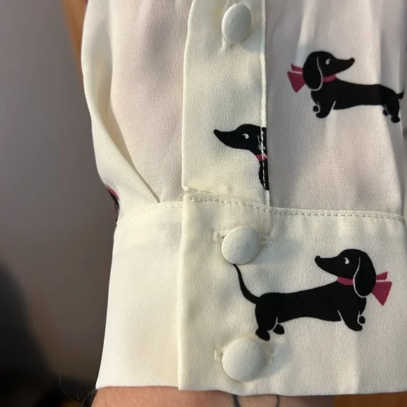 Torrid Dachshund Blouse Women's Plus Size 2 - Picture 4 of 6